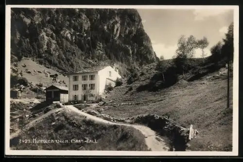 AK Saas-Fee, Huteggen im Saas-Tal, Hotel Huteck