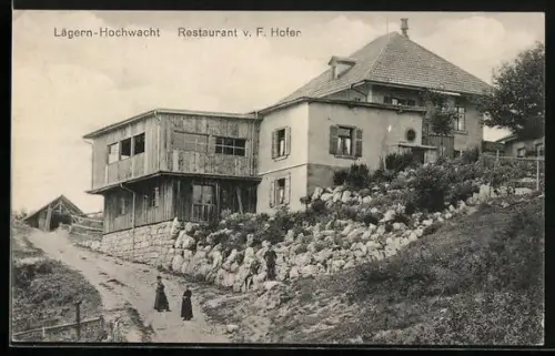 AK Lägern-Hochwacht, Restaurant von F. Hofer