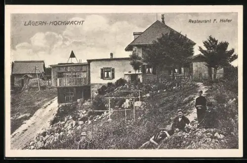 AK Lägern-Hochwacht, Restaurant von F. Hofer
