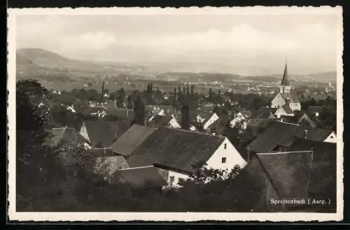 AK Spreitenbach /Aarg., Teilansicht mit Kirche