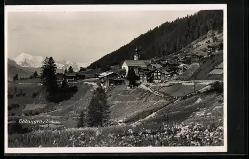 AK Blitzingen /Valais, Teilansicht mit Kirche