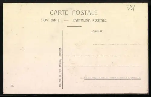 AK Courrendlin, Teilansicht mit Strassenpartie