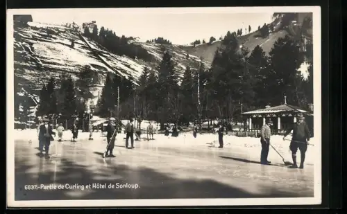AK Sonloup, Partie de Curling et Hotel