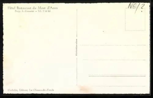 AK Val-de-Ruz, Restarant Chalet du Mont d`Amin