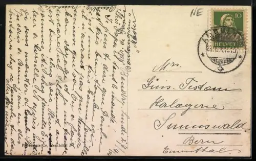 AK Boudry, Grand` Rue, Strassenpartie