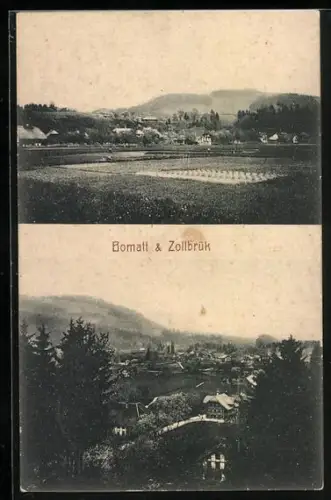 AK Zollbrück, Ortsansicht mit Bomatt
