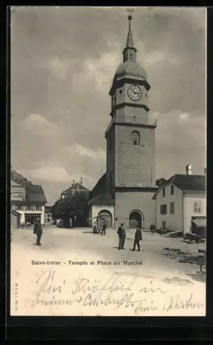 AK Saint-Imier, Temple et Place du Marche