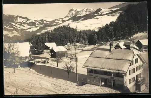 AK Teuffenthal, Ortspartie mit Hohgant