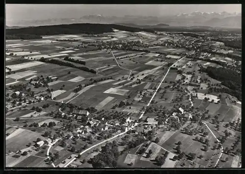 AK Remetschwil /AG, Teilansicht, Fliegeraufnahme
