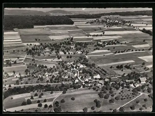 AK Remetschwil /Aarg., Teilansicht, Fliegeraufnahme