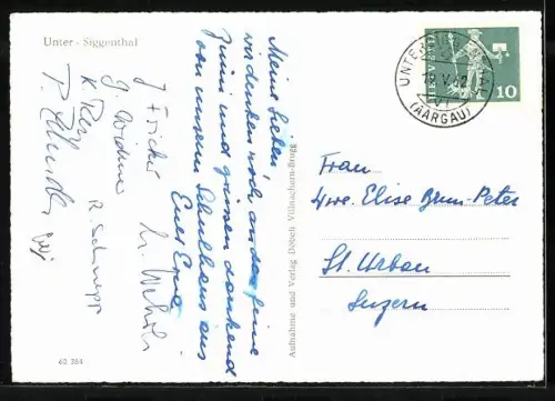AK Unter-Siggenthal, Teilansicht mit Strassenpartie