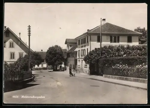 AK Meisterschwanden, Strassenpartie mit Gasthof zum Löwen