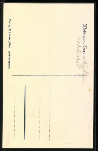 AK Mellingen, Strassenpartie mit Tor