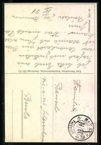 AK Weinfelden, Strassenpartie mit Kirche