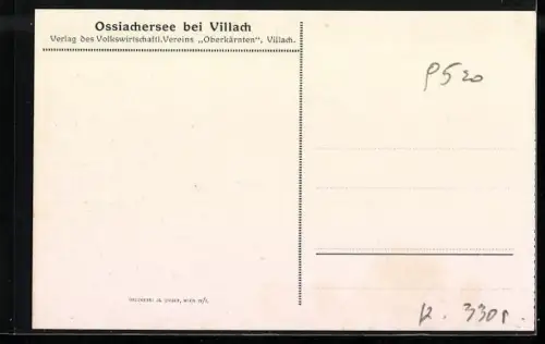 Künstler-AK Edward Theodore Compton: Villach, Sicht über den Ossiachersee