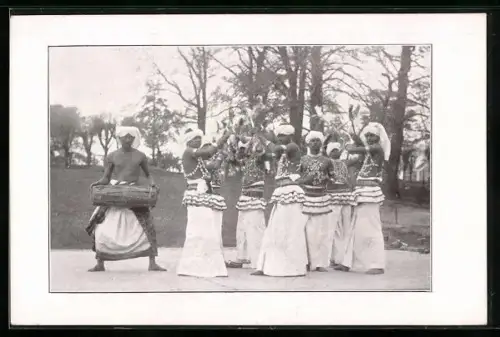 AK Völkerschau John Hagenbeck, Tänzer aus Sri Lanka