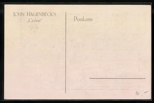 AK Völkerschau John Hagenbeck, Tänzer aus Sri Lanka