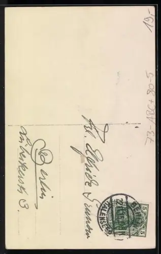 AK Opernsänger Walther Kirchhoff im Portrait, Autograph 1915