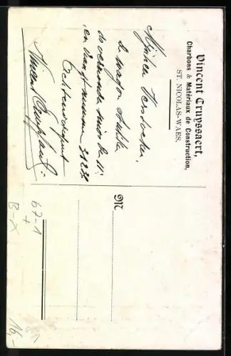 Künstler-AK Sint Nikolaas, Gewestelijke Tentoonstelling van `t Arrond 1909