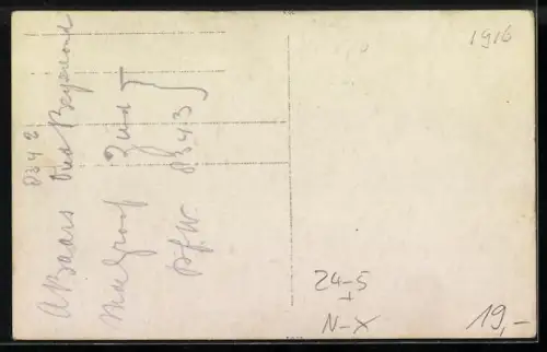 AK Zaandam, Hochwasser 1916, Konijnenpad, Stege in einer überfluteten Strasse