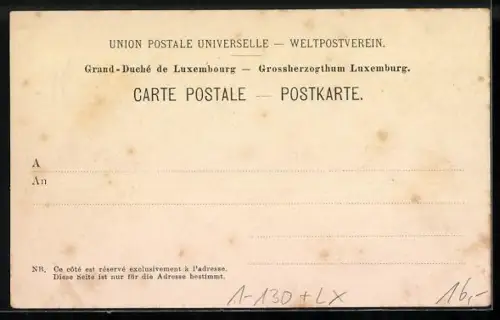 AK Adolph Grossherzog von Luxemburg, 80. Geburtstag