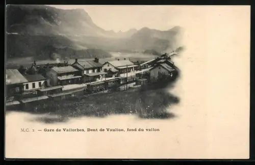 AK Vallorbe, Gare de Vallorbes, Dent de Vaulion, fond du vallon