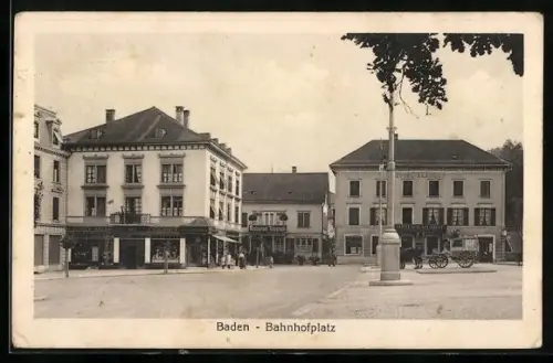 AK Baden, Restaurant Telegraph am Bahnhofplatz