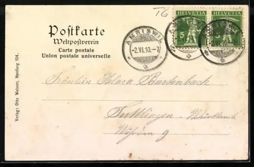 AK Amriswil, Strassenpartie mit Restaurant