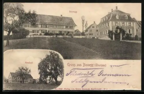 AK Bissegg /Thurgau, Neuhof und Ortsansicht