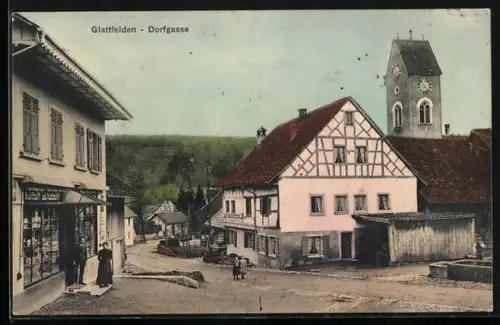 AK Glattfelden, Geschäft in der Dorfgasse