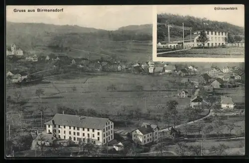 AK Birmensdorf, Glühlampenfabrik, Teilansicht