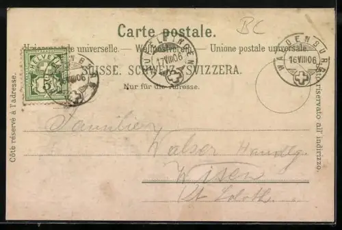 AK Waldenburg, Gasthaus zum Löwen, Bes. G. Schlaub-Peter