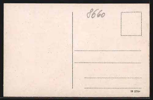 AK Münchberg, Stadtansicht mit Kirche