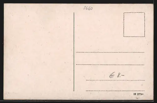 AK Münchberg, Stadtansicht mit Kirche