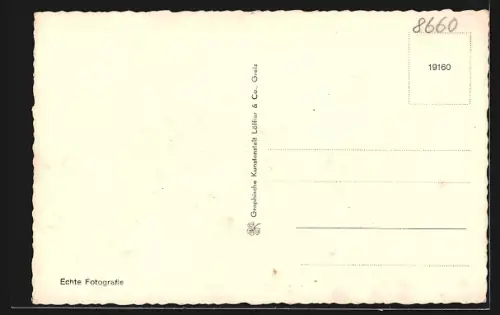 AK Münchberg i. Bayern, Totalansicht mit Kirche