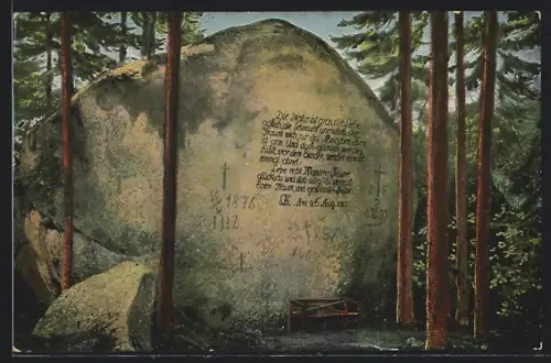 AK Luisenburg /Fichtelgebirge, Der Bundesstein