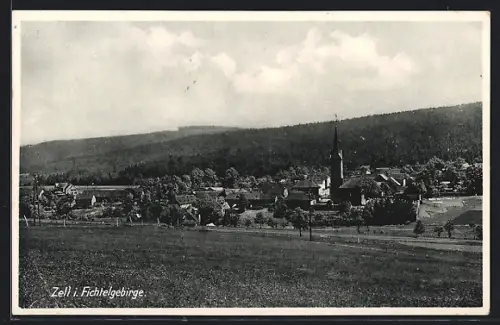 AK Zell i. Fichtelgebirge, Ortsansicht bei Tag
