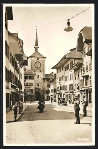 AK Mellingen, Strassenpartie im Ort