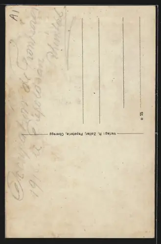 AK Sulzbach Oberegg, Gasthaus zum Falken, Kleinwüchsige Seppetoni und Katharina