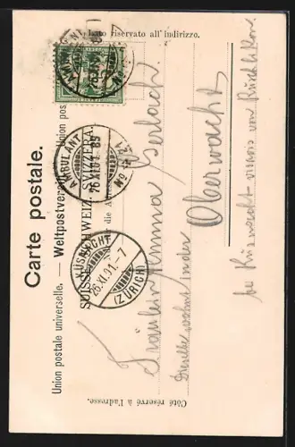 AK Brugg, Strassenpartie mit Häusern