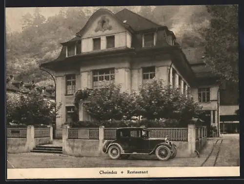 AK Choindez, Restaurant mit Automobil