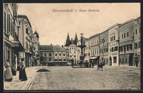 AK Schwanenstadt, Oberer Stadtplatz