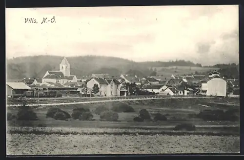 AK Vitis /N.-Ö., Blick über die Dächer