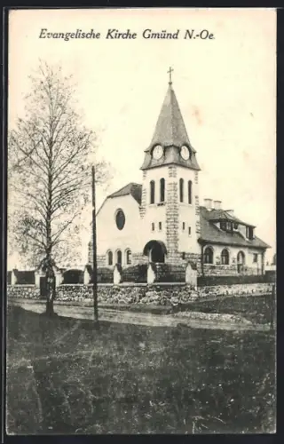 AK Gmünd /N.-Oe., Evangelische Kirche