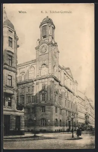 AK Wien, K. k. Telefon-Centrale Lehargasse 7