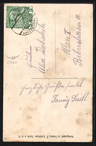 AK Maria Laach am Jauerling, Strassenpartie mit Kirche