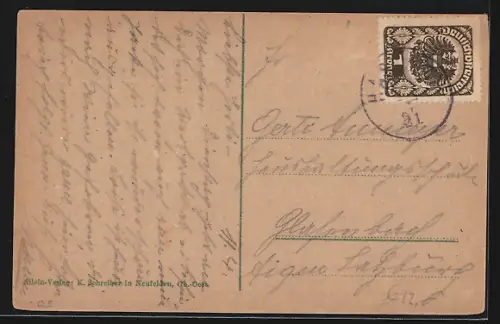 AK Haslach /Mühlkreis, Marktplatz mit Geschäften