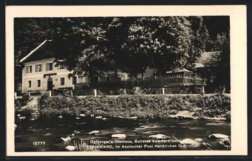 AK Hartkirchen /O. D., Steinwand, Ozlbergers Gasthaus im Aschachtal