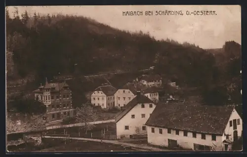 AK Haibach, Teilansicht der Ortschaft