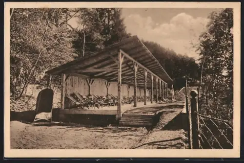 AK Feldkirchen an der Donau, Landshaag, Erholungsheim Faustschlösschen, Liegehalle